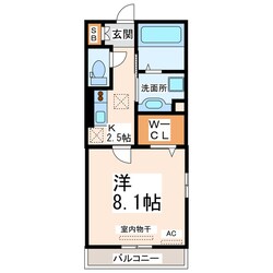 保田窪三丁目 徒歩8分 2階の物件間取画像